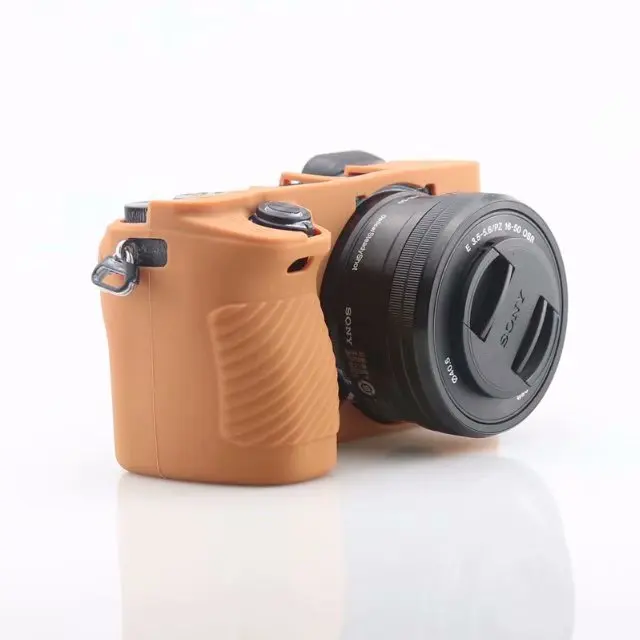 Красивая кожаная сумка для камеры для sony A6500, мягкий силиконовый чехол, резиновый защитный чехол