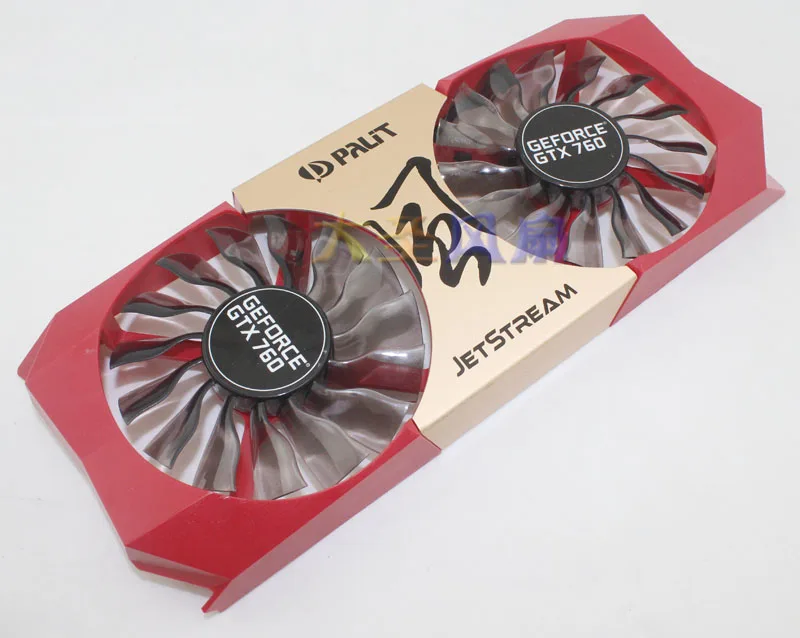 Оригинальный охлаждающий вентилятор для видеокарты PALIT JETSTREAM GEFORCE GTX760 GA92S2H PFTB 12 В 0