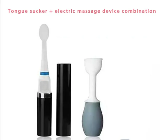 Tongue muscle tongue absorption device of electric vibration massage