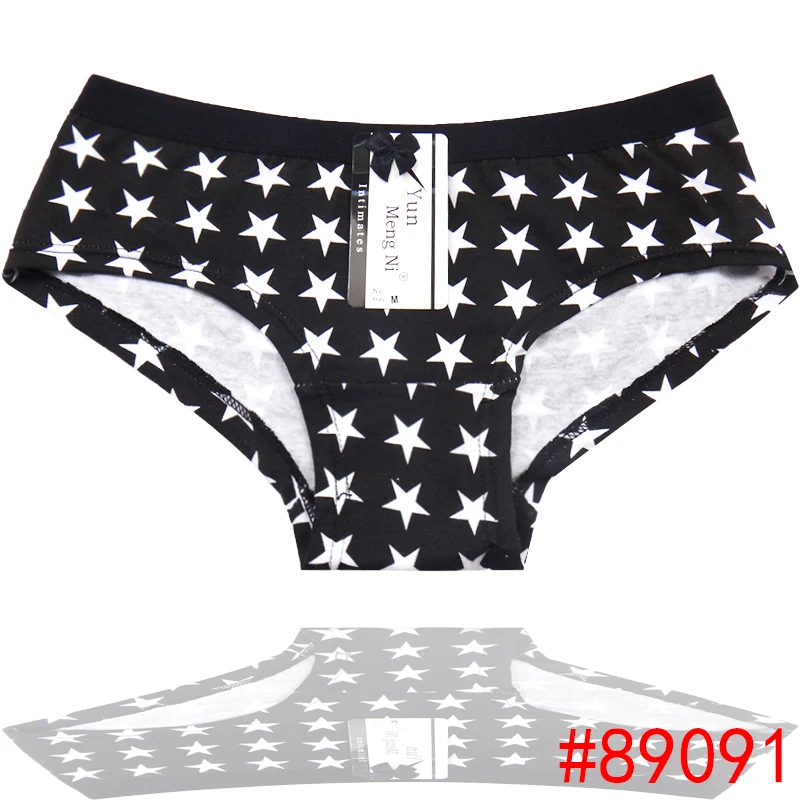 Lot of 60pc Star Print cotton boyleg Damenunterhosen Spandex brief sexy
