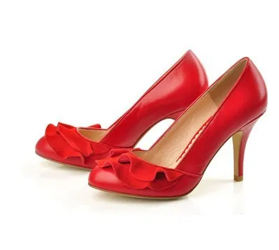 Женские милые туфли из натуральной кожи на высоком каблуке с цветочным рисунком; женские туфли-лодочки; Свадебная обувь для вечеринки; Kvoll; cinella