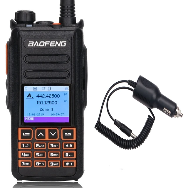 Baofeng DM-X gps запись Dual Band Dual Time slot уровня 1 и 2 Tier II DMR цифровой/аналоговый обновление DM-1702 цифровой иди и болтай Walkie Talkie - Цвет: add car charger