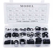 225 шт уплотнительное кольцо R22 R134a кондиционер уплотнительное кольцо резиновый ассортимент шайб