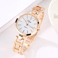 Women Luxury Bracelet Watch LVPAI Fashion Brand Rose Gold Quartz WristWatches Ladies Dress Sport Watch Clock Electronic LP106