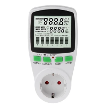 

Power Energy Consumption Watt Meter Electricity Usage Monitor Socket Accurate Eu Plug