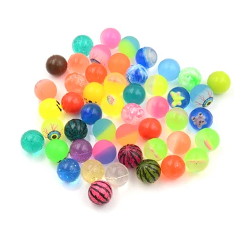 

mixed Bouncing Ball 10pcs/lot water Float ball toys child kid elastic rubber ball Children kids pinball bouncy toys
