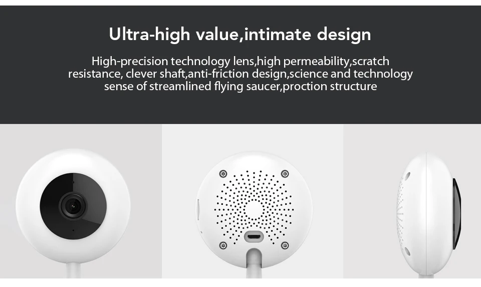 Оригинальная смарт-камера Xiaomi Mijia, веб-камера 720P HD, беспроводная, Wifi, инфракрасная, ночное видение, детский монитор, 100,4 градусов, домашняя камера