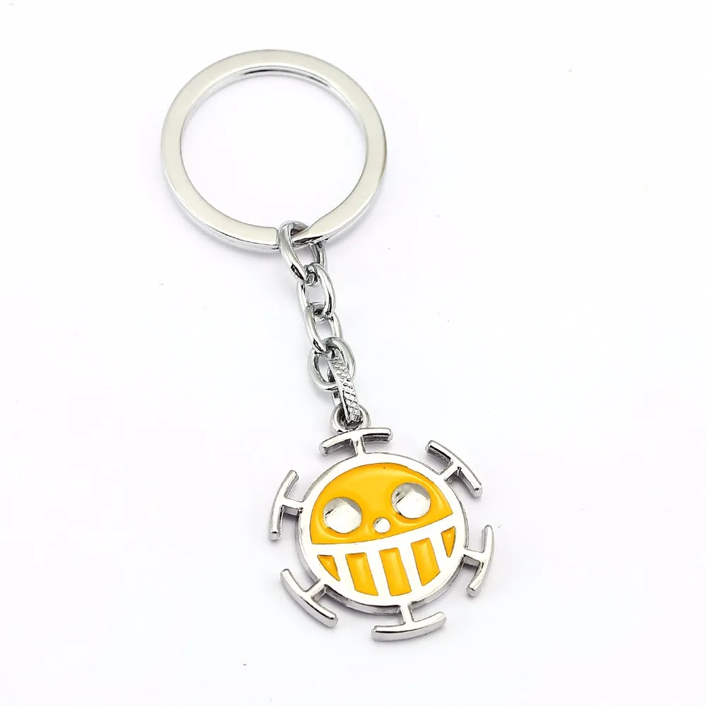 Anime Key Chain One Piece Trafalgar Law Pendants Keychain Metal Ring Holder Chaveiro Pendant Jewelry Souvenir For Men 12011 | Украшения и