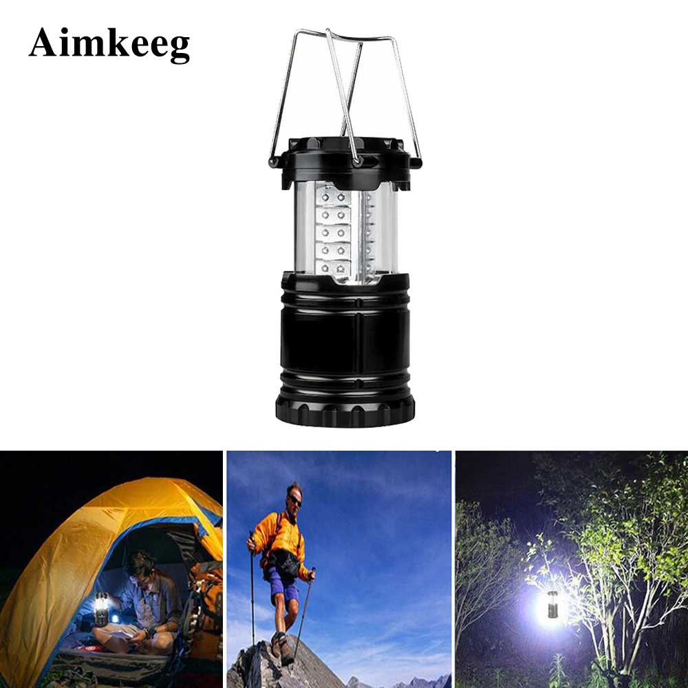 Aimkeeg 30 LED Camping Light Led Lantern Battery Light Retractable Portable Led Tent Light Work Lamp for Camping Hiking Fishing