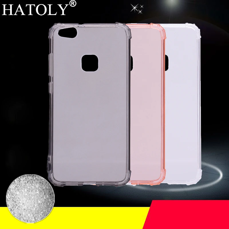 HATOLY For Couqe Huawei P10 Lite Case Crystal Clear Silicone Cases Anti-knock Soft TPU Back Cover for No Odor |
