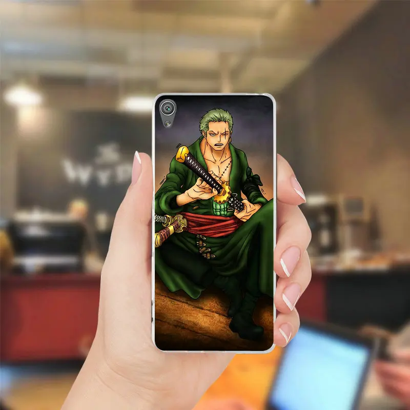 Цельный прозрачный мягкий ТПУ чехол для мобильного телефона Roronoa Zoro sony Xperia Z Z1 Z2 Z3