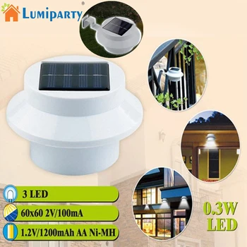 

LumiParty 6Pcs Solar Power Smart LED Gutter Utility Light Permanent for Houses, Fence Garden Shed Walkways Anywhere