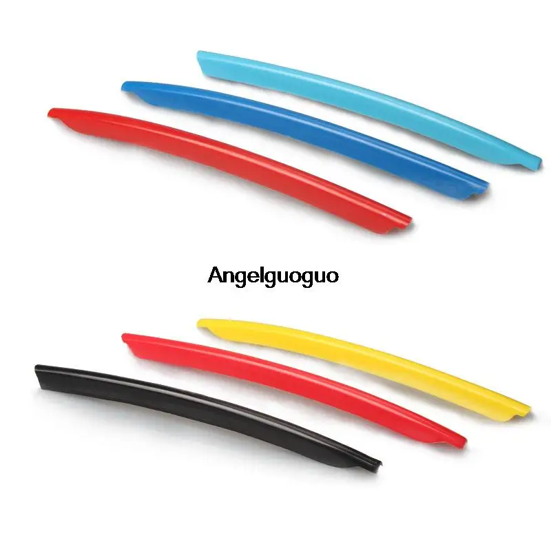 

3D Car Styling Car Front Grille Trim Sport Strips Cover Motorsport Power Performance Stickers car accessories for Audi Q3 Q5