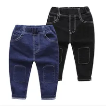 Штаны для мальчиков детские джинсы г. Повседневные джинсовые штаны с эластичной резинкой на талии для мальчиков, джинсы одежда для детей детские брюки Одежда для девочек