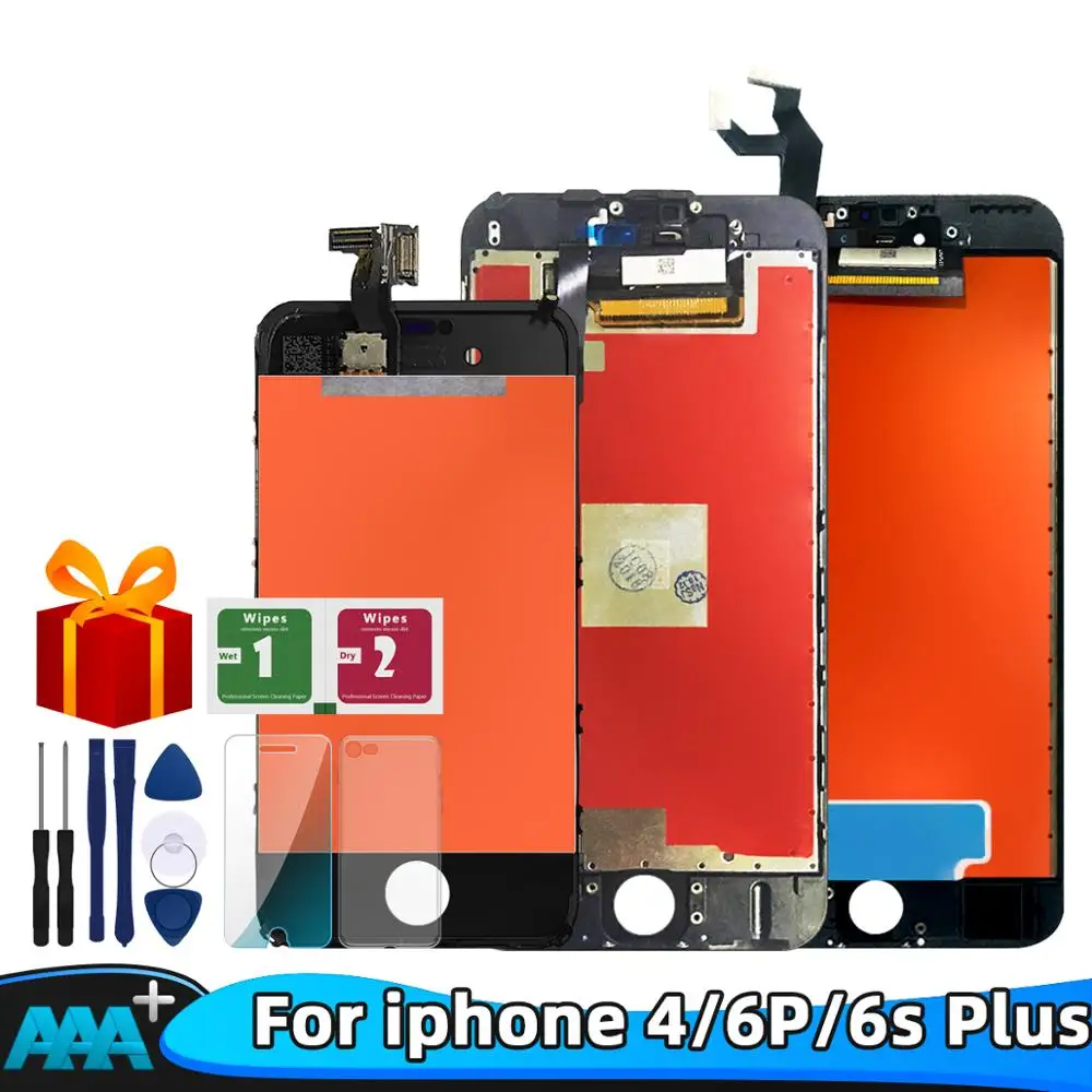 

Grade AAA+ Quality LCD For iPhone 4 LCD Display Touch Screen Digitizer Assembly Replacement parts For iPhone 6plus 6s plus