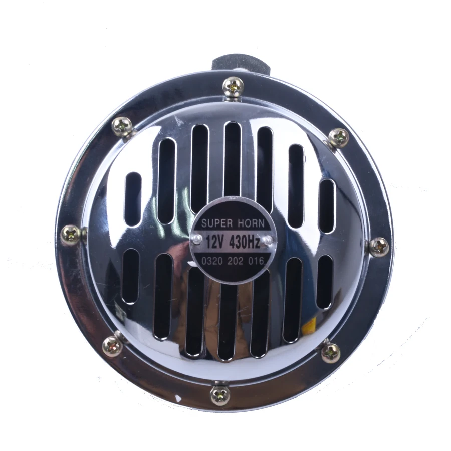 

125mm Electric Air Horn 12V Loud Chrome Color Aluminum Coil Vehicles Cars Trucks Motorcycles for Kawasaki Z750 for ford F-150