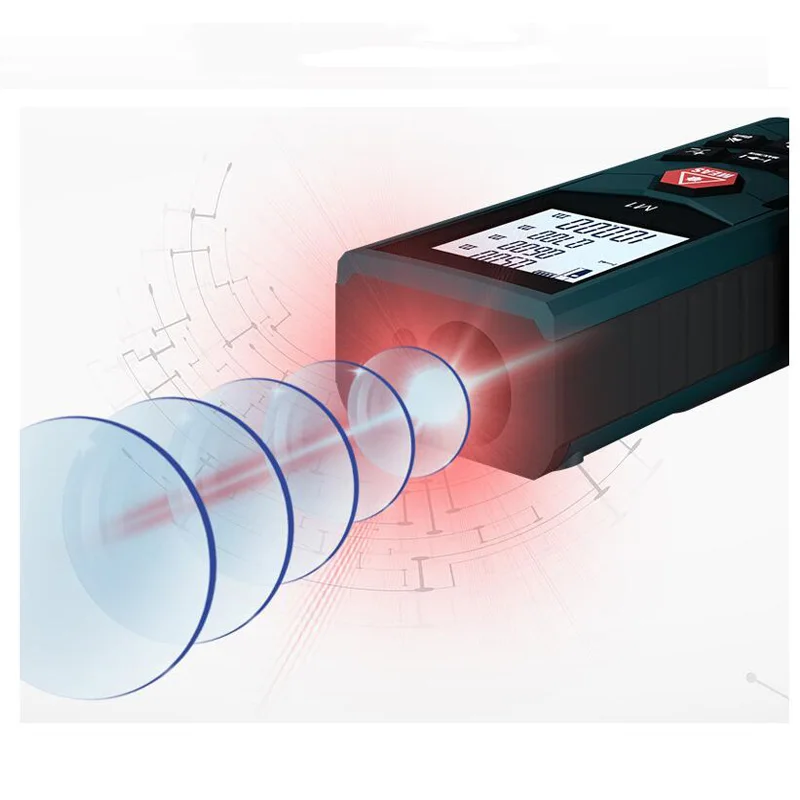 Handheld Laser Distance Meter 40/60/100M Voice Report Laser Distance Meter Infrared Measuring Instrument Electronic Ruler