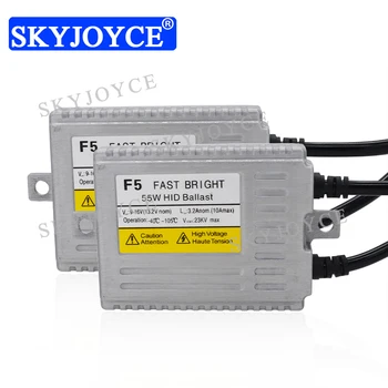 

SKYJOYCE AC 55W F5 Fast Bright HID Ballast For 55W HID Conversion Kit Quick Start Digital Slim 12V Car Headlight HID Ballast