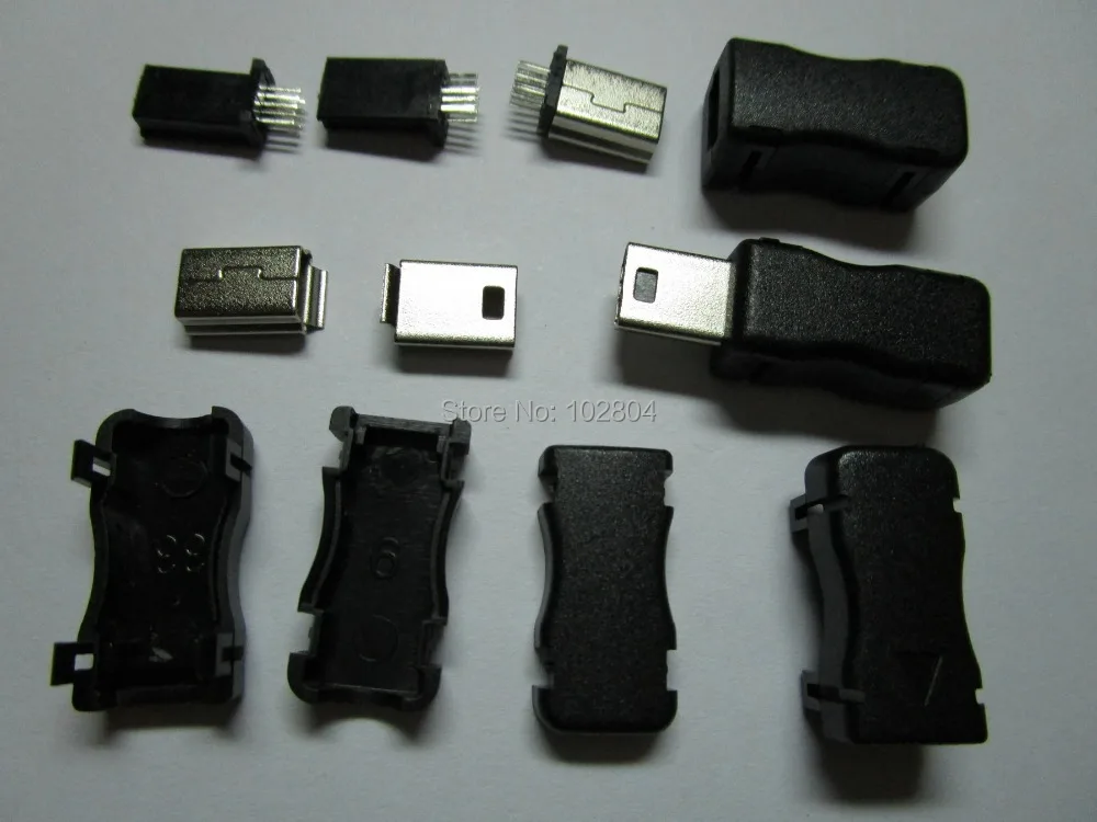 

500 Pcs Per Lot Mini USB Plug Male Socket Connector 10 Pin Plastic Shell products use