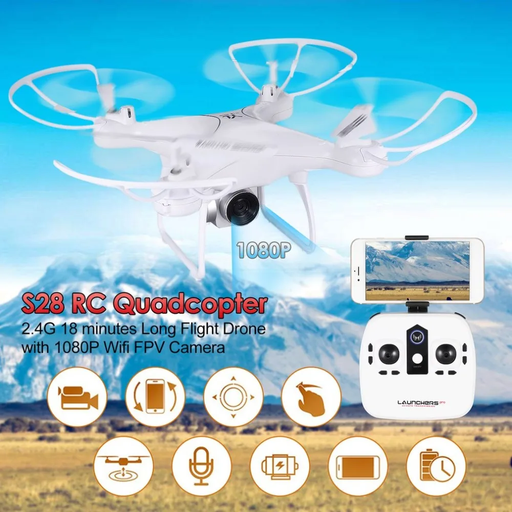 

S28 Drone with WiFi Camera 0.3 MP Real-time Transmit FPV Quadcopter Quadrocopter HD Camera Dron 4CH RC Helicopter