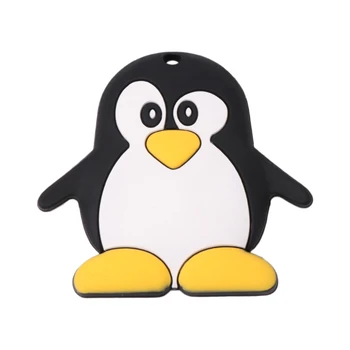 

2018 Infant Baby Teether Silicone Cute Penguin Shape Teething Newborn Care Nursing Chew Toys Gift JUL3_17
