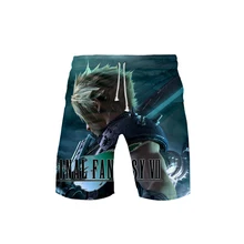Последняя фантазия VII повседневные мужские шорты детские пляжные шорты Final 3D печать FF7 мультфильм лето мода плюс размер эластичные шорты