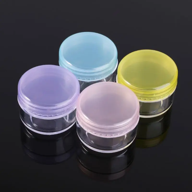 

5g Mini Sample Bottle Cosmetic Makeup Jar Storage Pot Lotion Face Cream Container Nail Art Travel Useful