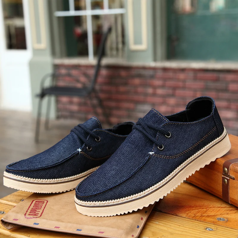 denim men casual shoes luxury brand espadrilles summer spring fashion sneakers  comfortable driving footwear canvas moccasins (7)