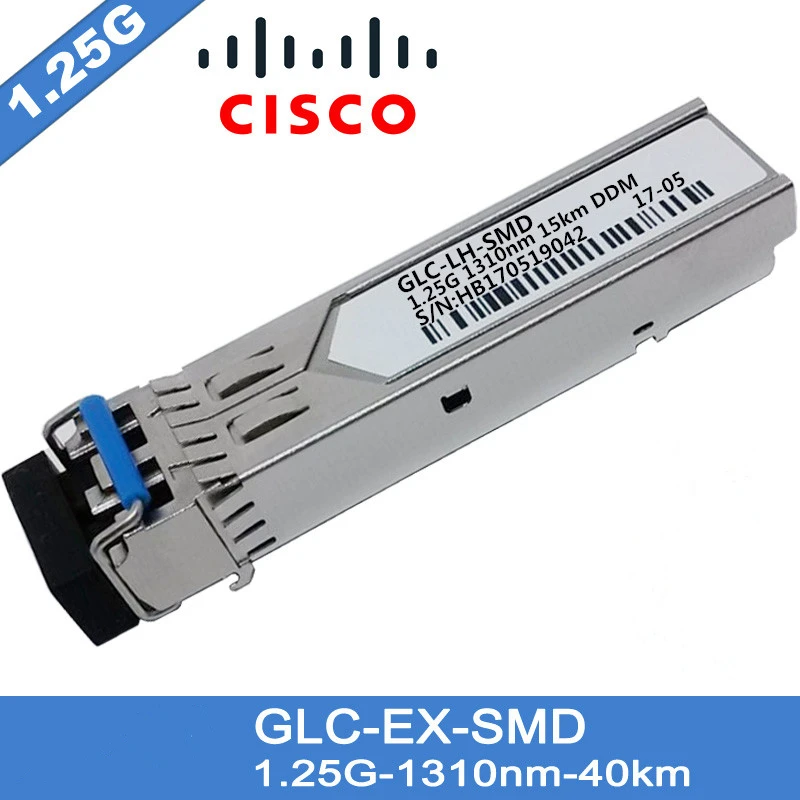 Оптовые Новый 10 шт./лот для Cisco GLC-LH-SMD SFP модуль, 1000Base-LX/левое, 1,25G 1310nm SMF DDM 15 км duplex LC разъем