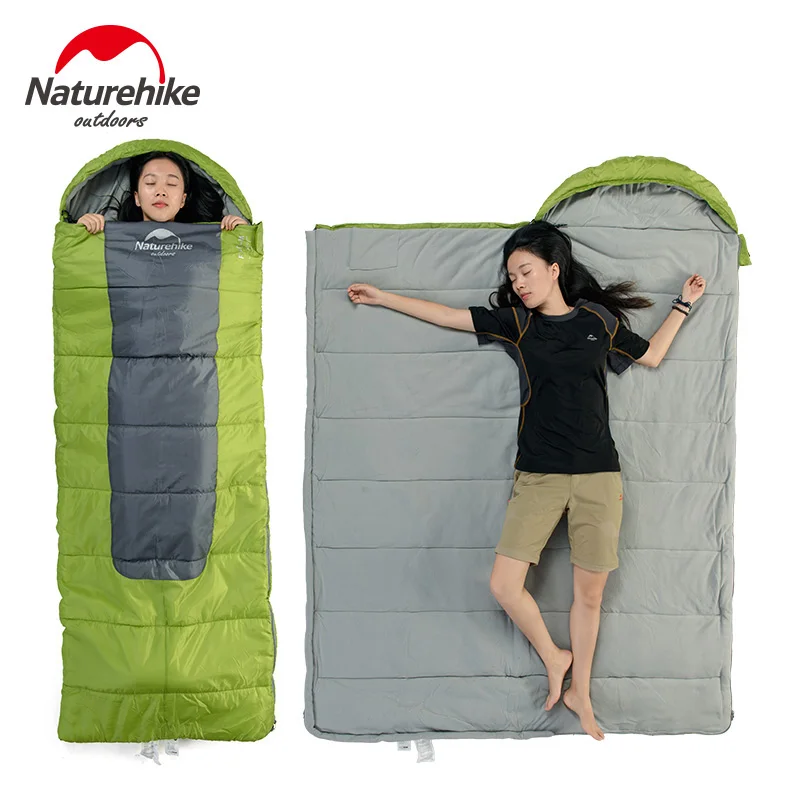 Discount  Naturehike Ultralight Portable Envelope Cotton Sleeping Bag Size L NH00F400-D