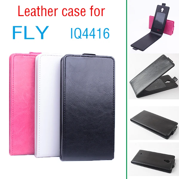 

Leather case For Fly IQ4416 quad Era Life 5 Flip cover housing For Fly IQ 4416 quad Era Life5 Phone cases covers Fundas Bags