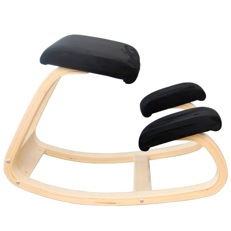 

Ergonomic Kneeling Chair Stool Furniture Rocking Wooden Kneeling Computer Posture Chair Design correct posture anti-myopia chair