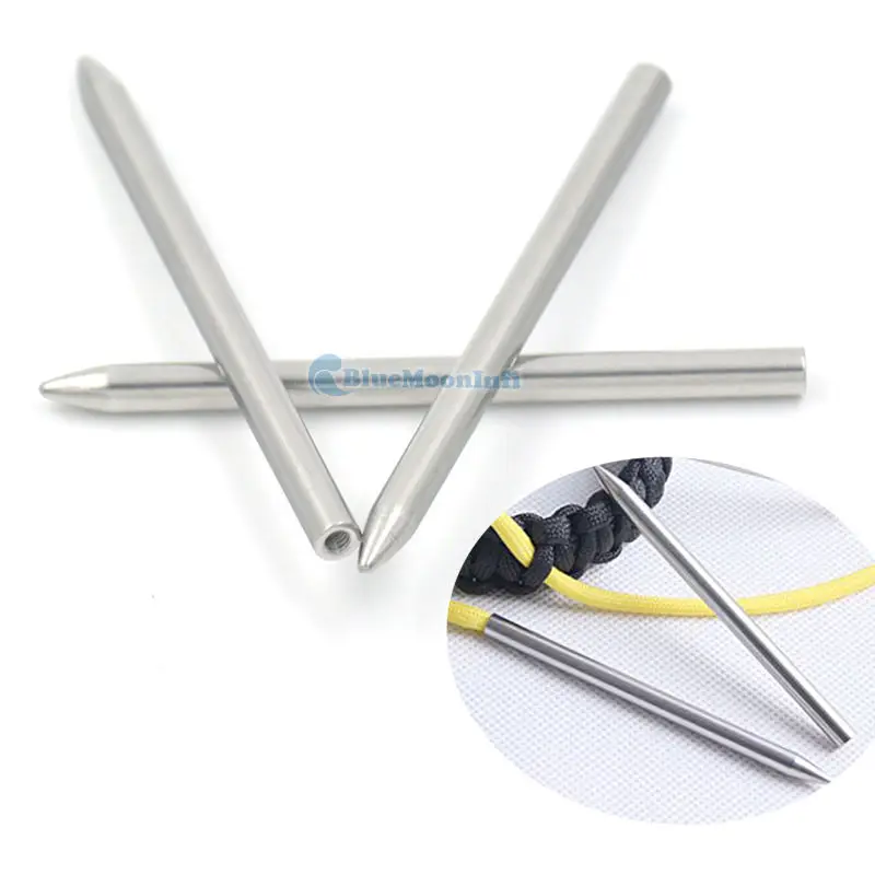 5 Pcs 76mm 3" Paracord Needle Screw Thread Shaft Tip Stiching Fid Weaving Bracelet Beltstiching