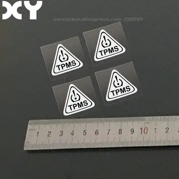 

4 Pcs/set Auto Tire Pressure Monitoring System (TPMS) Signs Stickers Decals Waterproof