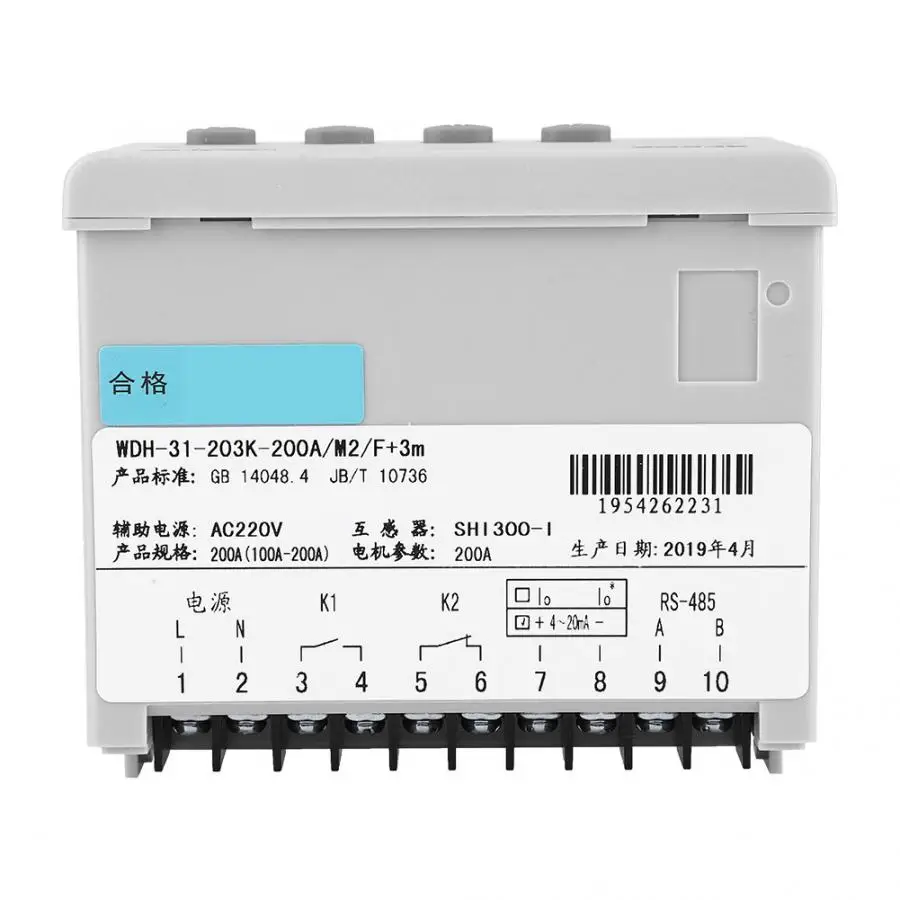 WDH-31-203k Low Pressure Electric Motor Protection Control Device Motor Protector