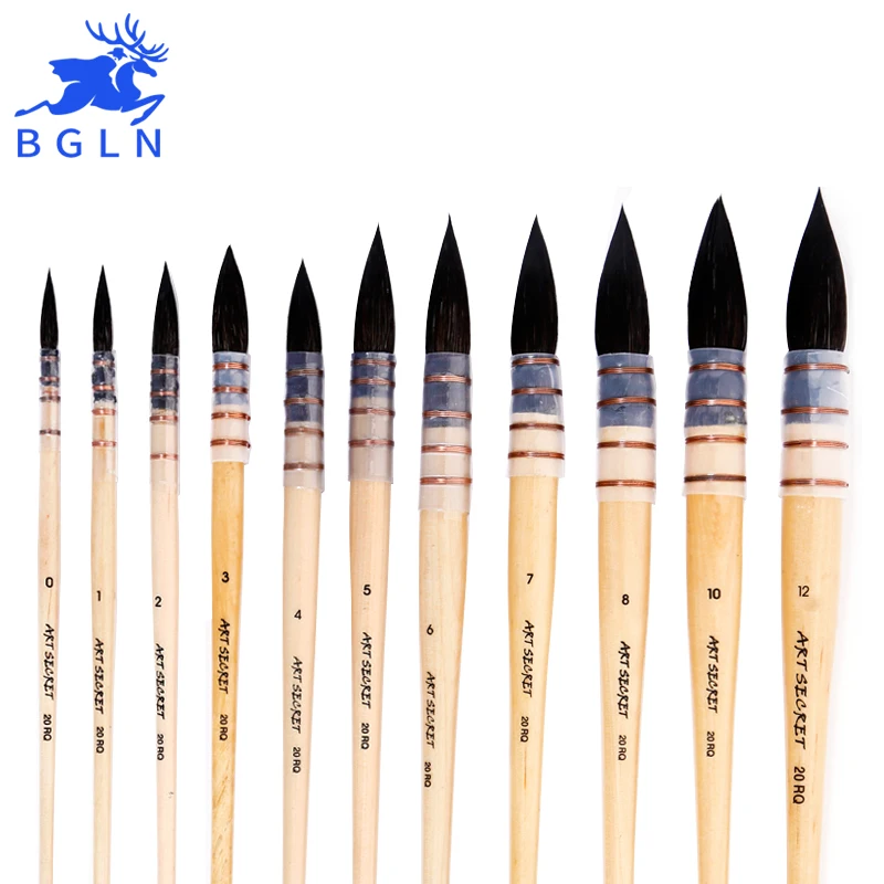 1Piece Korean Squirrel's Hair Watercolor Paint Brush Professional