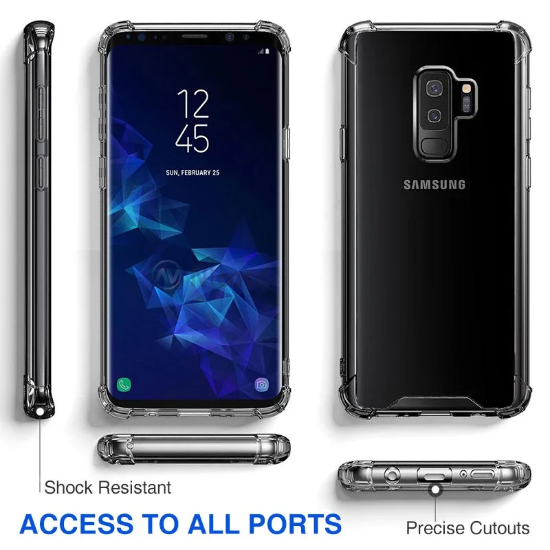 for Samsung Galaxy S10e S10plus TPU Clear Phone Case for Galaxy S9 Note 9 A8s A6s A8 J6 J4 2018 Soft Silicone Phone Back Cover  (1)