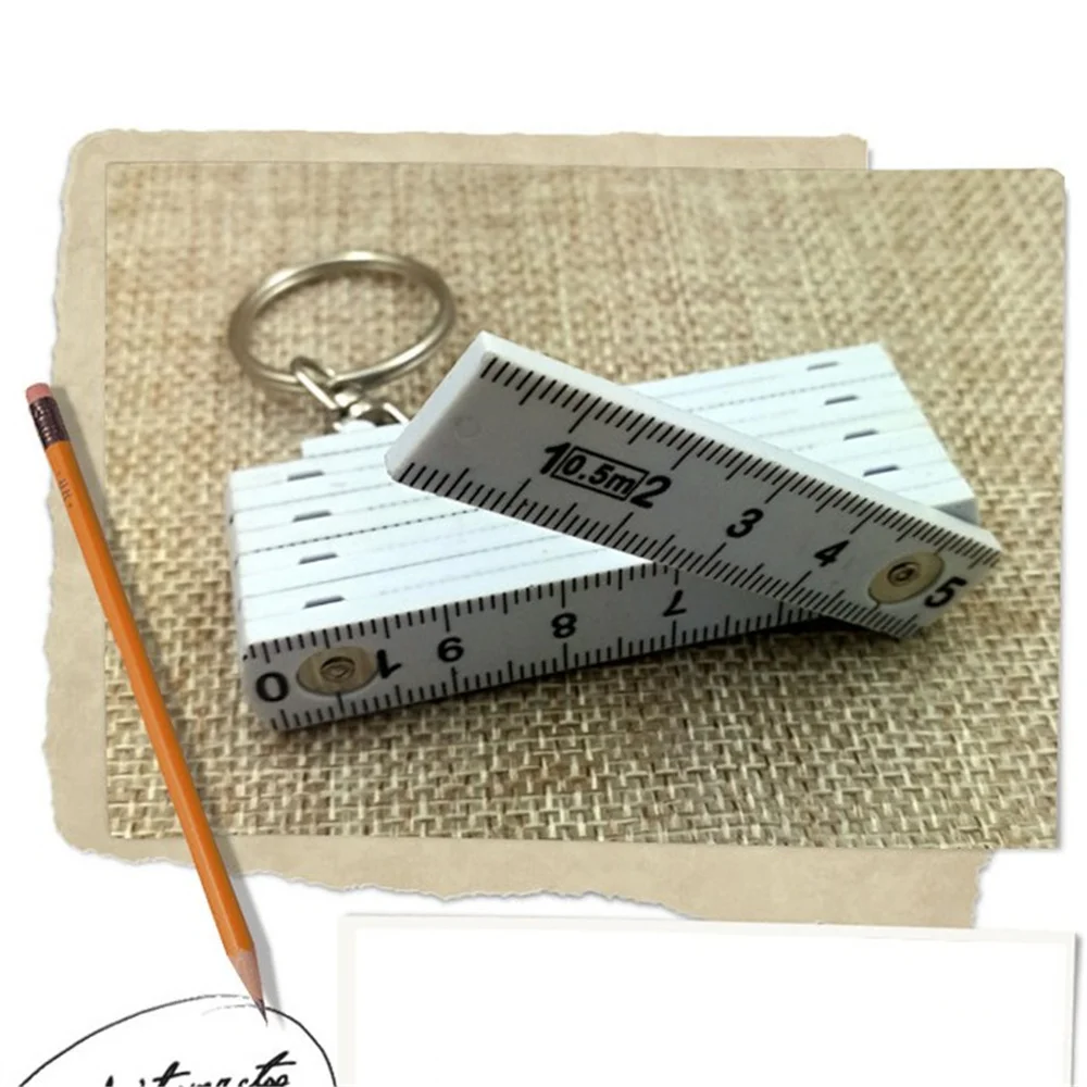 Portable Plastic Folding 10 Way Ruler Measuring Ruler Woodworking Ruler