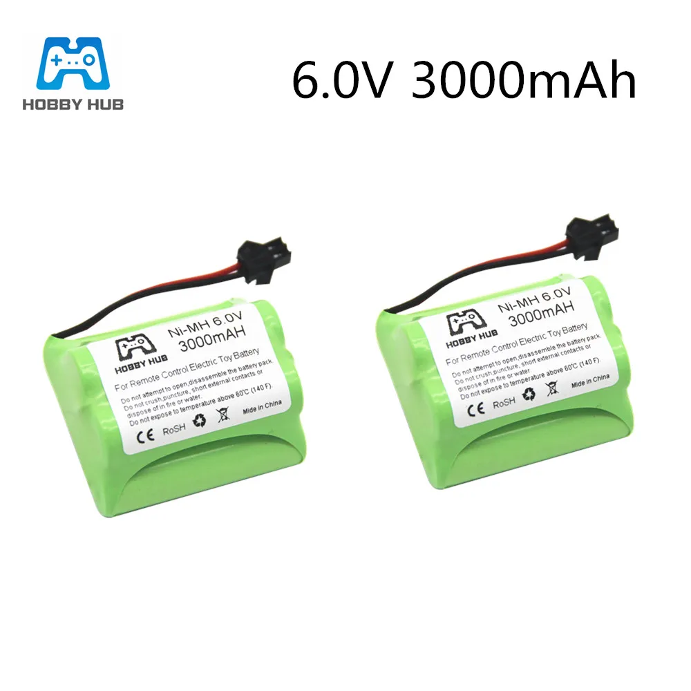 

1/2/4pcs NI-Mh 6.0V 3000mAH rechargeable battery for rc car boat truck train battery remote control electric TOYS 6 v AA nimh