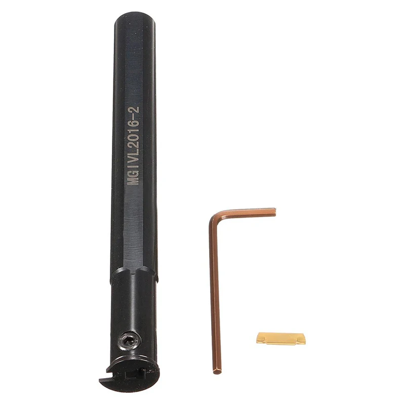 3pcs/set MGIVR2016-2 / MGIVL2016-2 Tool Holder Boring Bar + MGMN200 Insert with Wrench For Lathe Turning Tool