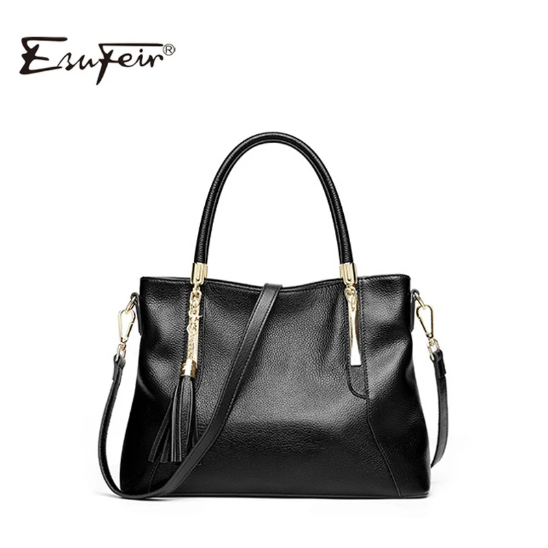 2018 Fashion Cow Leather Women handbag Solid Tassel High Quality Female Messenger Bag Famous Brand Bag Women Tote bolsa feminina 2018 Fashion Cow Leather Women handbag Solid Tassel High Quality Female Messenger Bag Famous Brand Bag Women Tote bolsa feminina