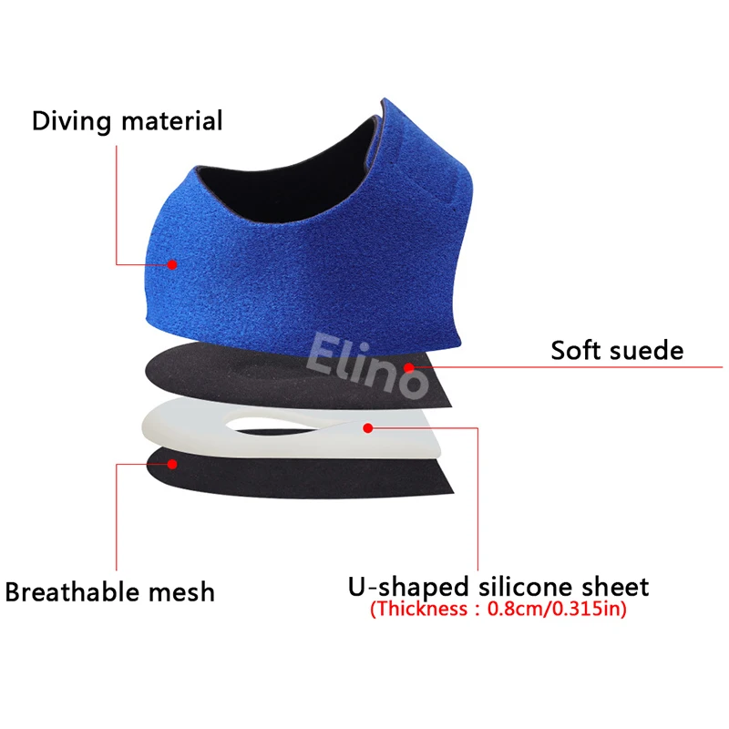 Elino силиконовые Гелеобразные напяточники для обуви эластичная Полустелька дышащая защита ноги анти поврежденные стельки инструмент для