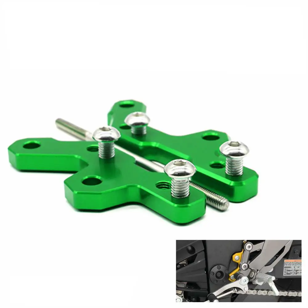 

Motorcycle Rearset Base Foot Pegs Rear for KAWASAKI NINJA250/300 13-18 Aluminum Alloy Black Green Motorbike