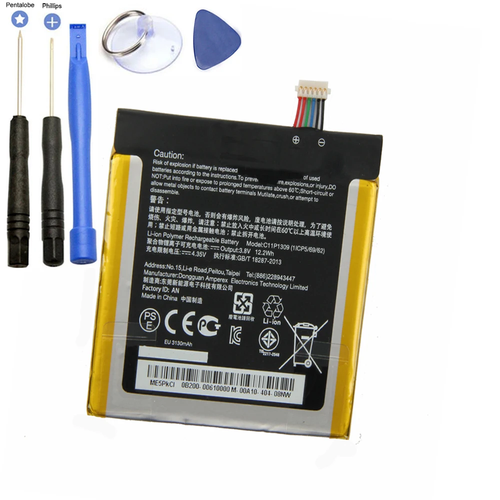 

3200mAh C11P1309 Battery For Asus Fonepad Note FHD 6 ME560CG K00G battery replacement with tools