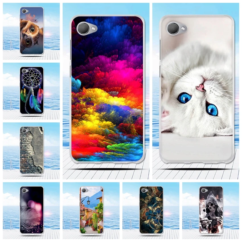 

5.5inch for HTC Desire 12 Phone Case Flower Pattern Soft TPU Silicon for HTC Desire 12 Case Fitted Case Protection for HTC 12