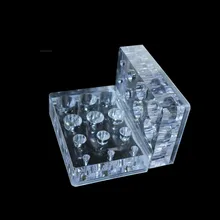 2 шт., высококачественный Кристальный акриловый чернильница для тату-держателей, Перманентный макияж микропигмент-контейнер