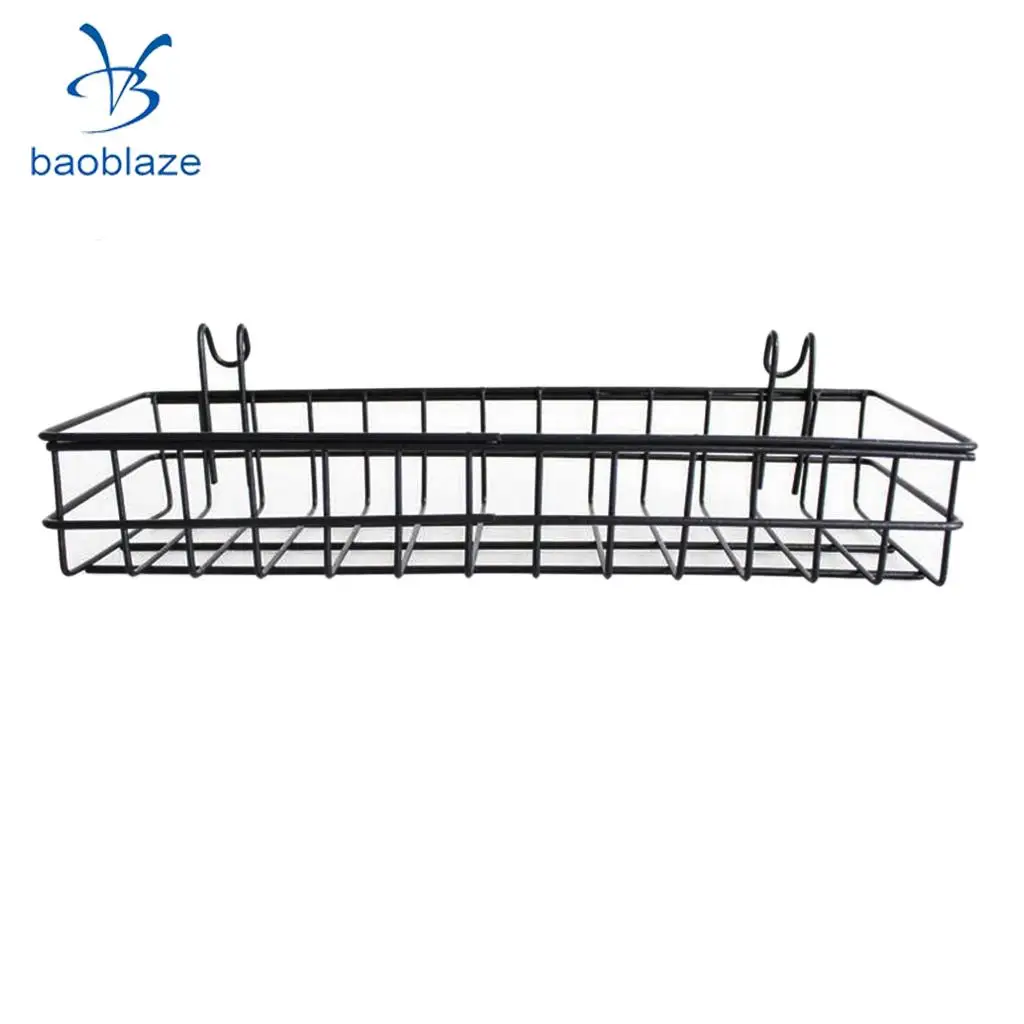 Mesh Wall Metal Wire Basket Wire Storage Shelf Rack Home Decor 30x10x5cm / 40x10x5cm