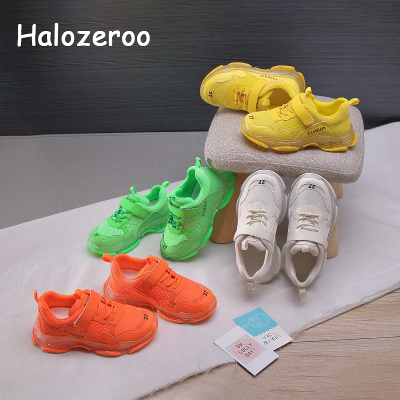 

Autumn New Kids Casual Sneakers Children Sport Sneakers Baby Girls Mesh Shoes Boys Brand Chunky Sneakers Black Sneakers Trainers