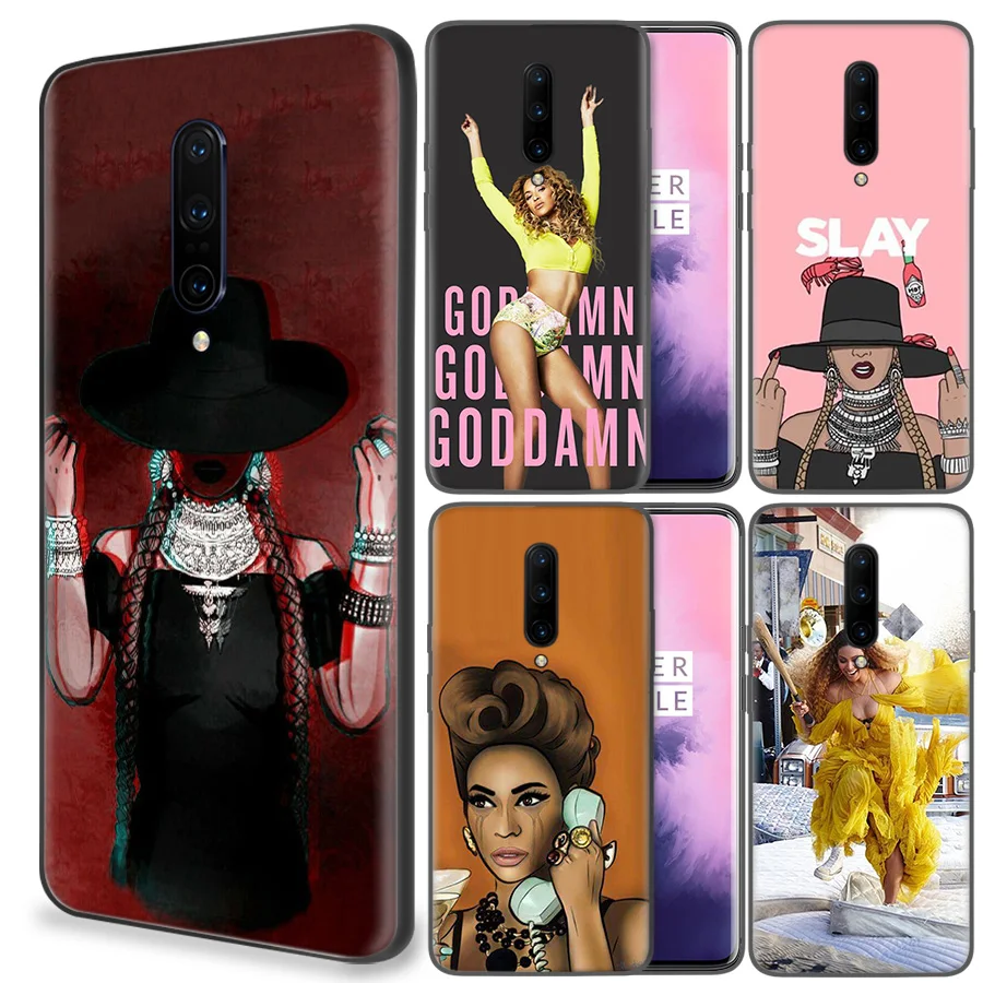 

Beyonce Soft Rubber Fundas Silicone Back Case For OnePlus 7 Pro 6 6T 7Pro 5G Painted Pattern Cover Coque