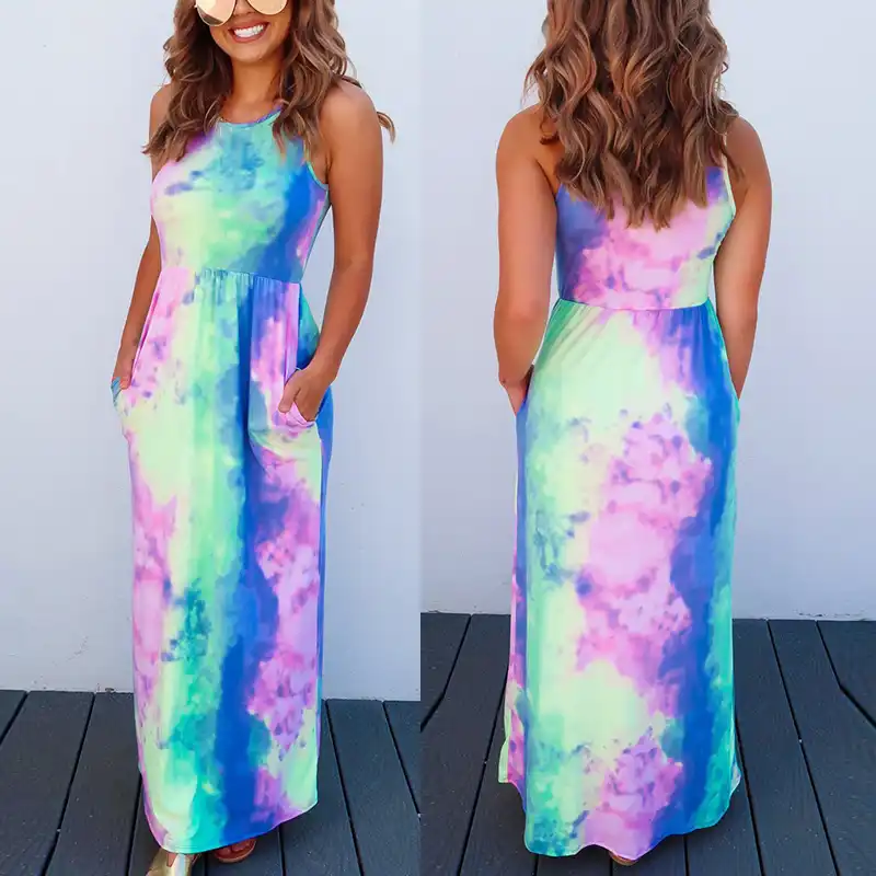 tie dye sundress plus size